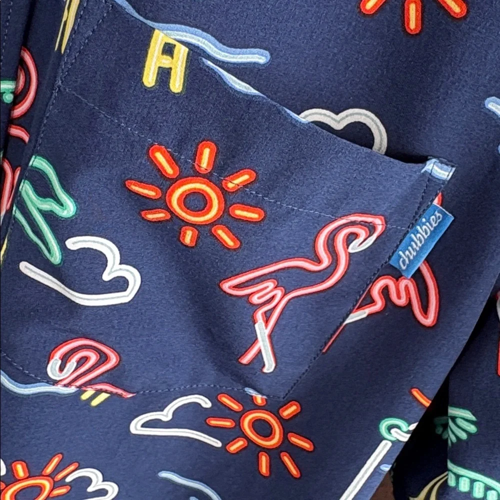 Like New Chubbie’s Performance Polo Neon Light Size Large - Picture 5 of 12